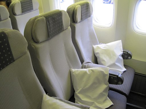 IMG_0636.JPG - �v���Ԃ��JAL�ł����A���Ȃ�ANA�����ǂ��ł��ˁB�Y�킾���A�w�b�h���X�g�E�t�b�g���X�g�����̃G�R�m�~�[�N���X�ł��B